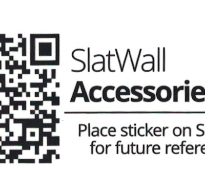Slatwall Accessories Sticker